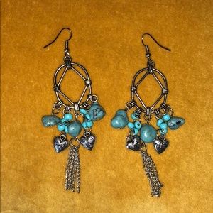 Dream Catcher Turquoise Earings